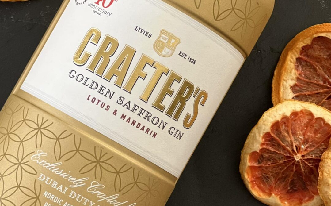 Crafters Golden Saffron Gin Lotus & Mandarin