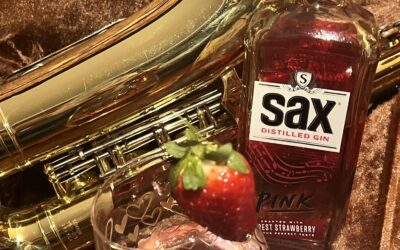 Sax Pink Distilled Gin, crafted with forest strawberries